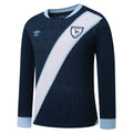 Umbro Guatemala Away Long Sleeve Mens Soccer Jersey 26 Navy
