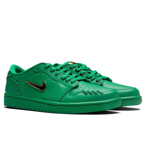 Womens Jordan 1 Low Method of Make Lucky Green Metallic Gold