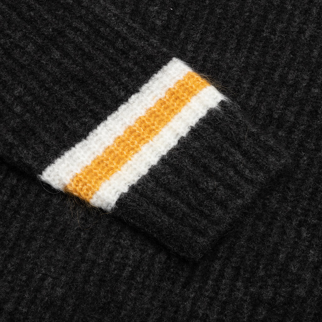 Mohair Tennis Sweater Charcoal