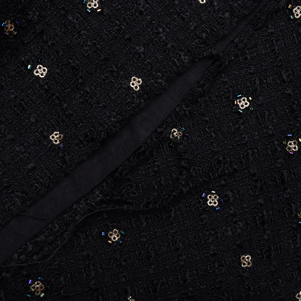 Beaded Shorts Black