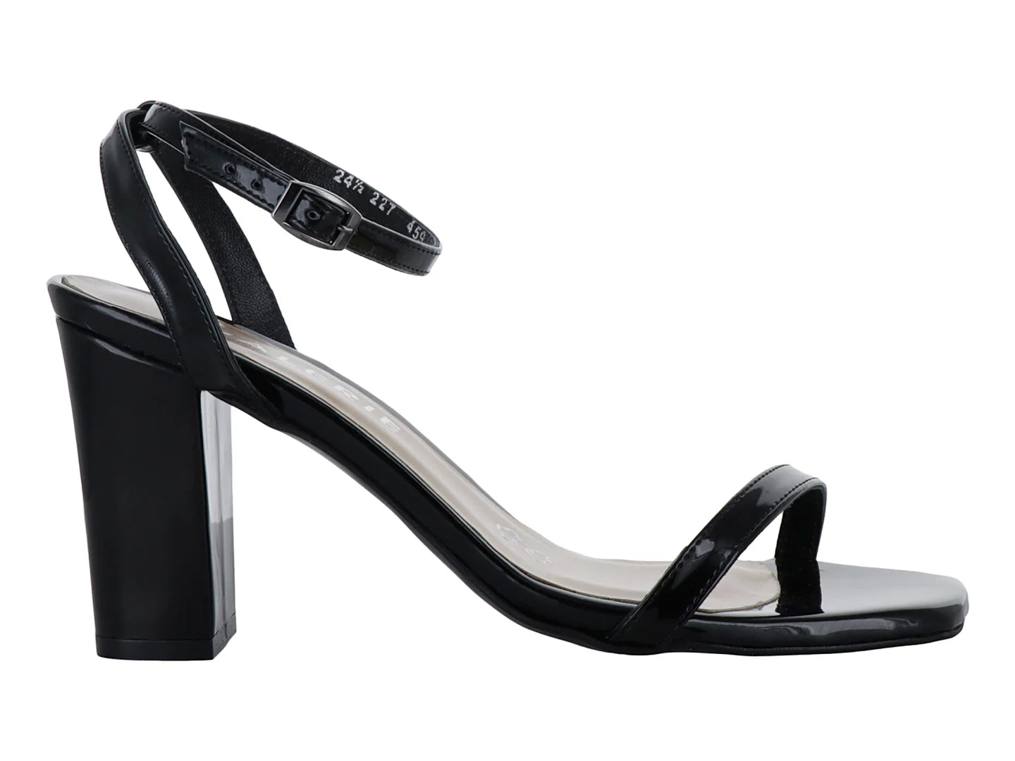 Sandalias de Tacón Charol Negro Antonie para Mujer
