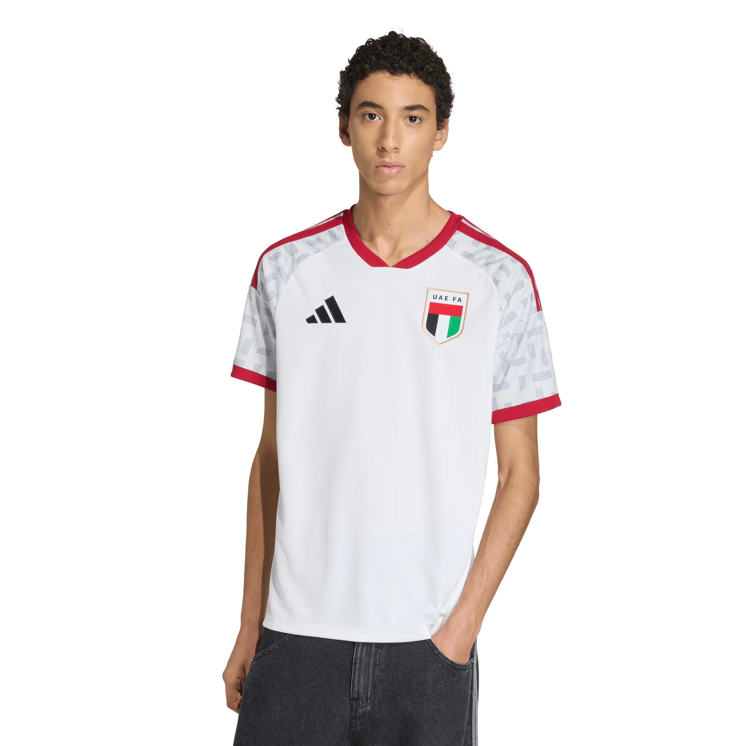 adidas United Arab Emirates Home Mens Soccer Jersey 2026 White