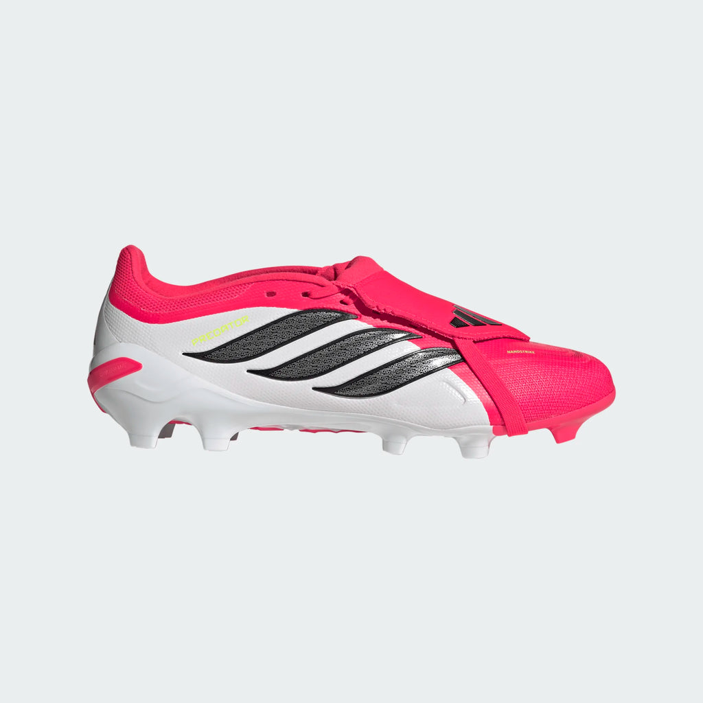 adidas Predator League Fold Over Tongue FG Firm Ground Mens Soccer Cleats Lucid Red Black
