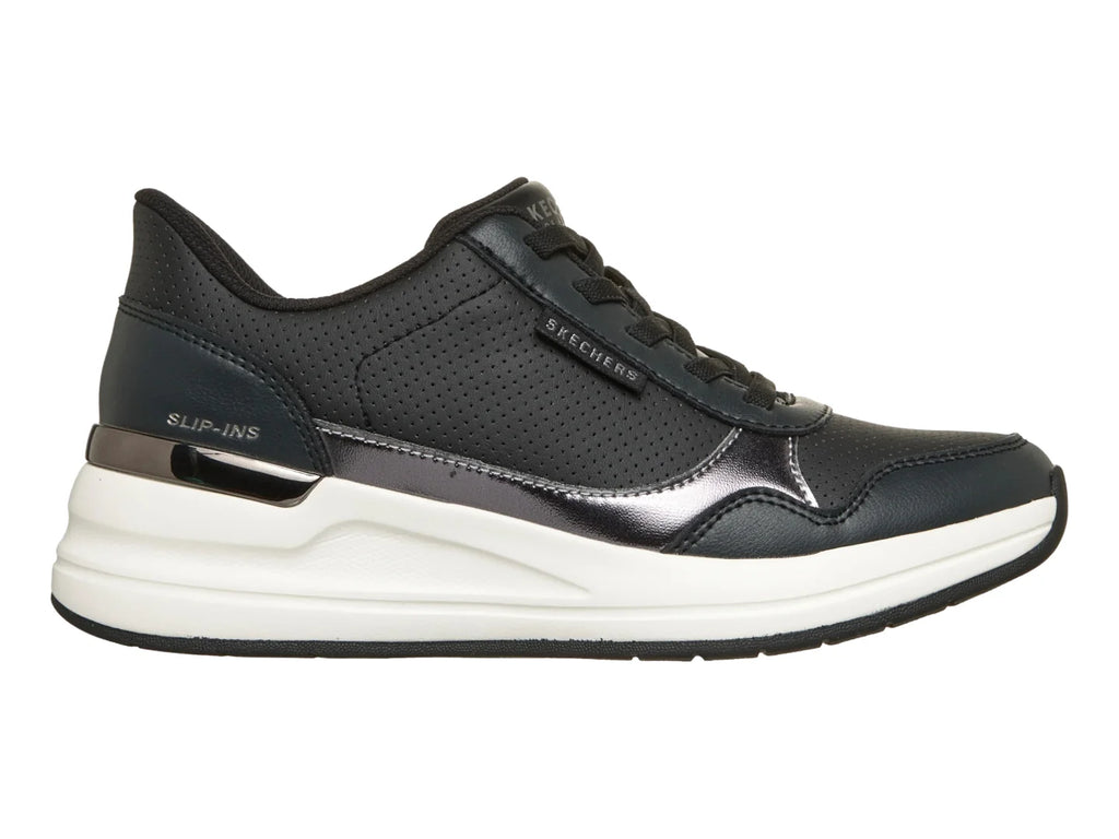 Tenis Skechers Street Negro y Blanco para Mujer