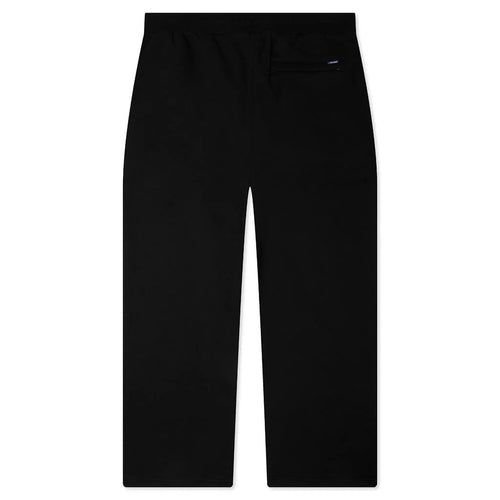 New York Arch Open Hem Sweatpants Black