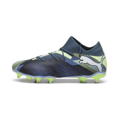 PUMA Future 7 Match FG AG Multi Ground Soccer Cleats Gray Skies White