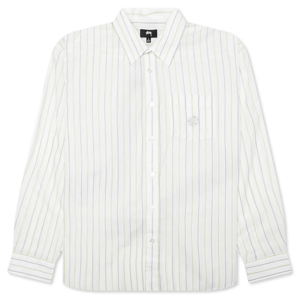 Classic L S Shirt Stripe White