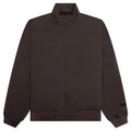 Bonded Nylon Bomber Jacket Brown