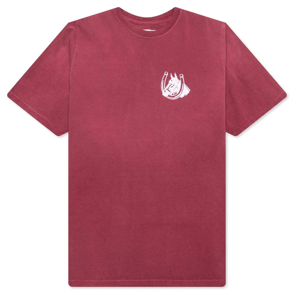 Valley Riders Tee Burgundy