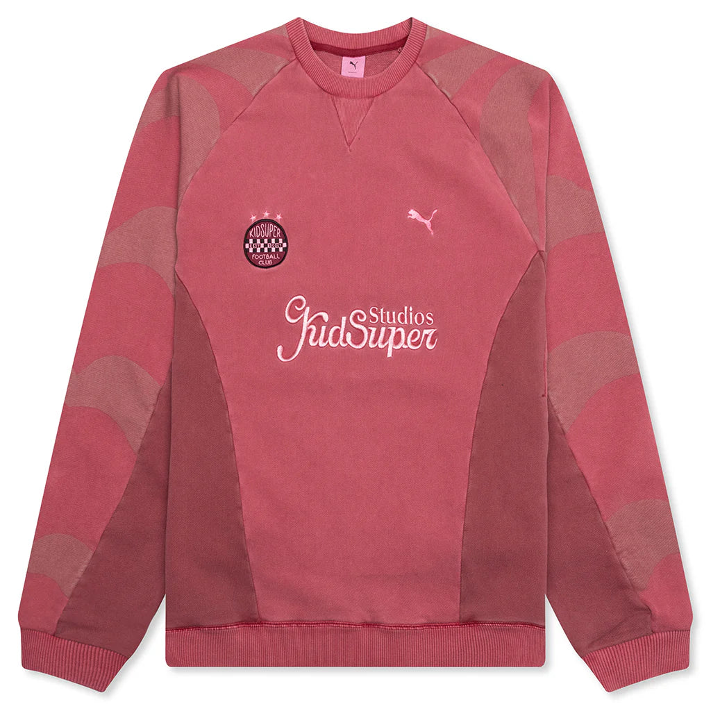 Puma x KidSuper Crewneck Sweatshirt Dark Crimson