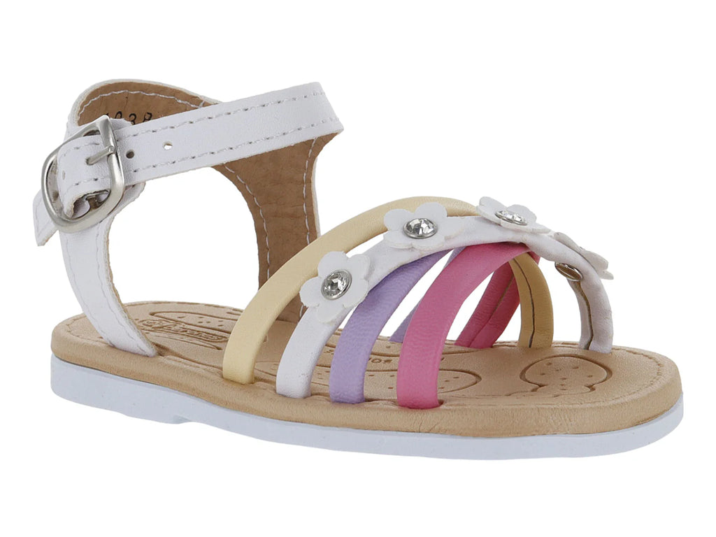 Sandalias Biberones Blanco Multicolor para Bebé