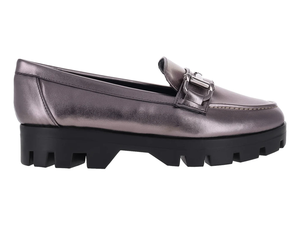Mocasines Clinton Metalizados Color Inox para Mujer