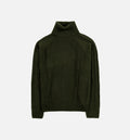 NSW Cable Knit Turtleneck Mens Sweater Green