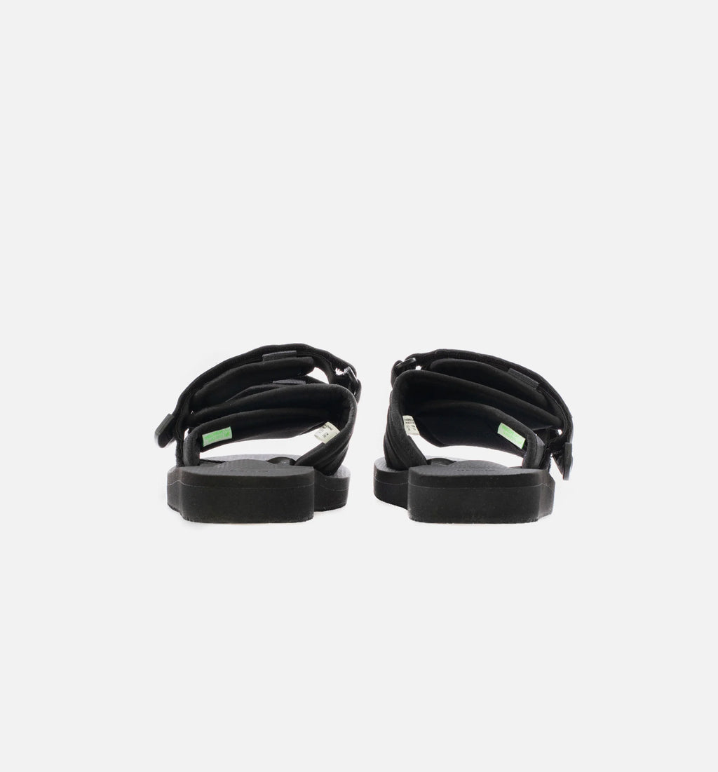 Double Strap Moto Cab Mens Lifestyle Slide Sandal Black