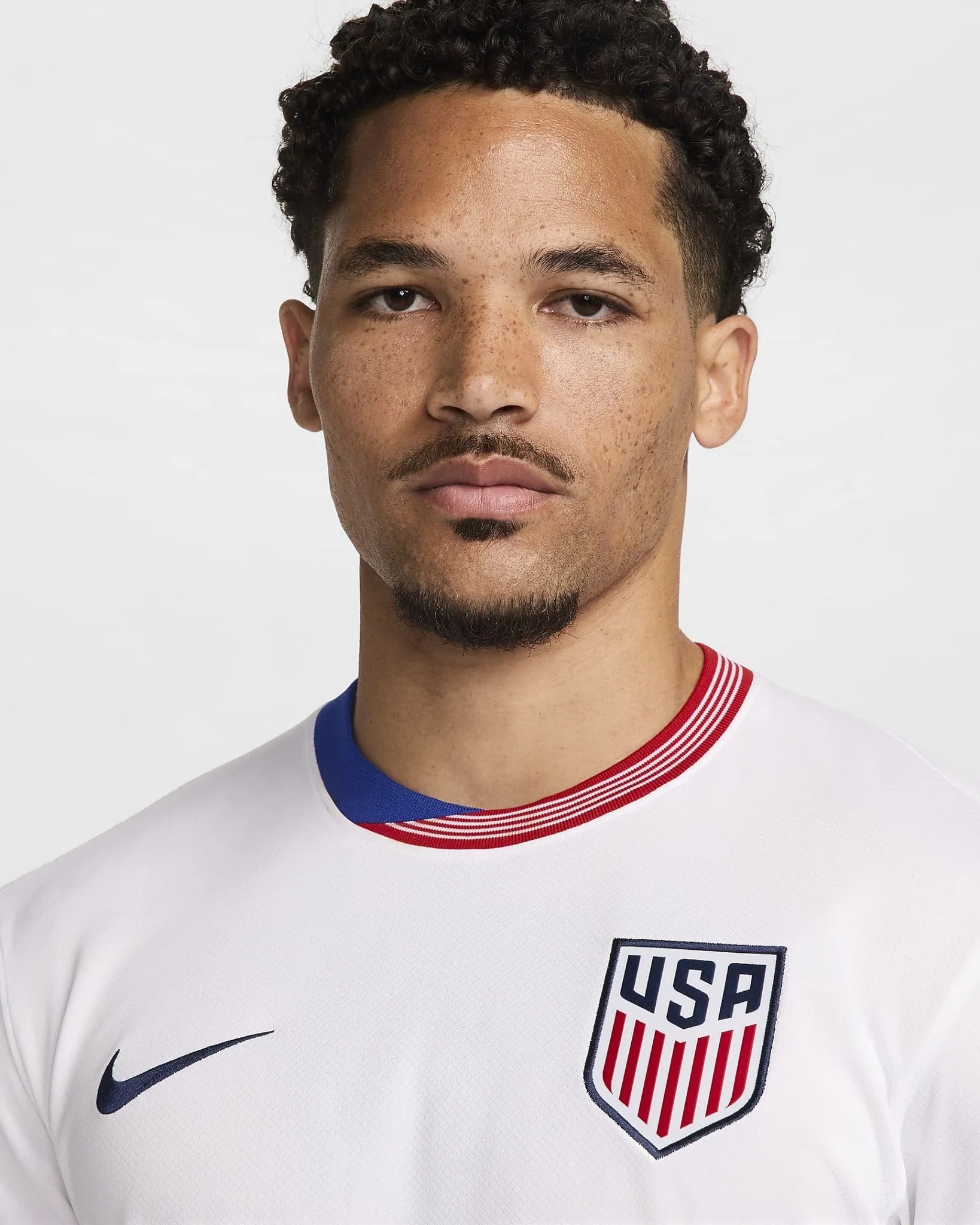 Nike USMNT 2024 Stadium Home Mens Jersey White White