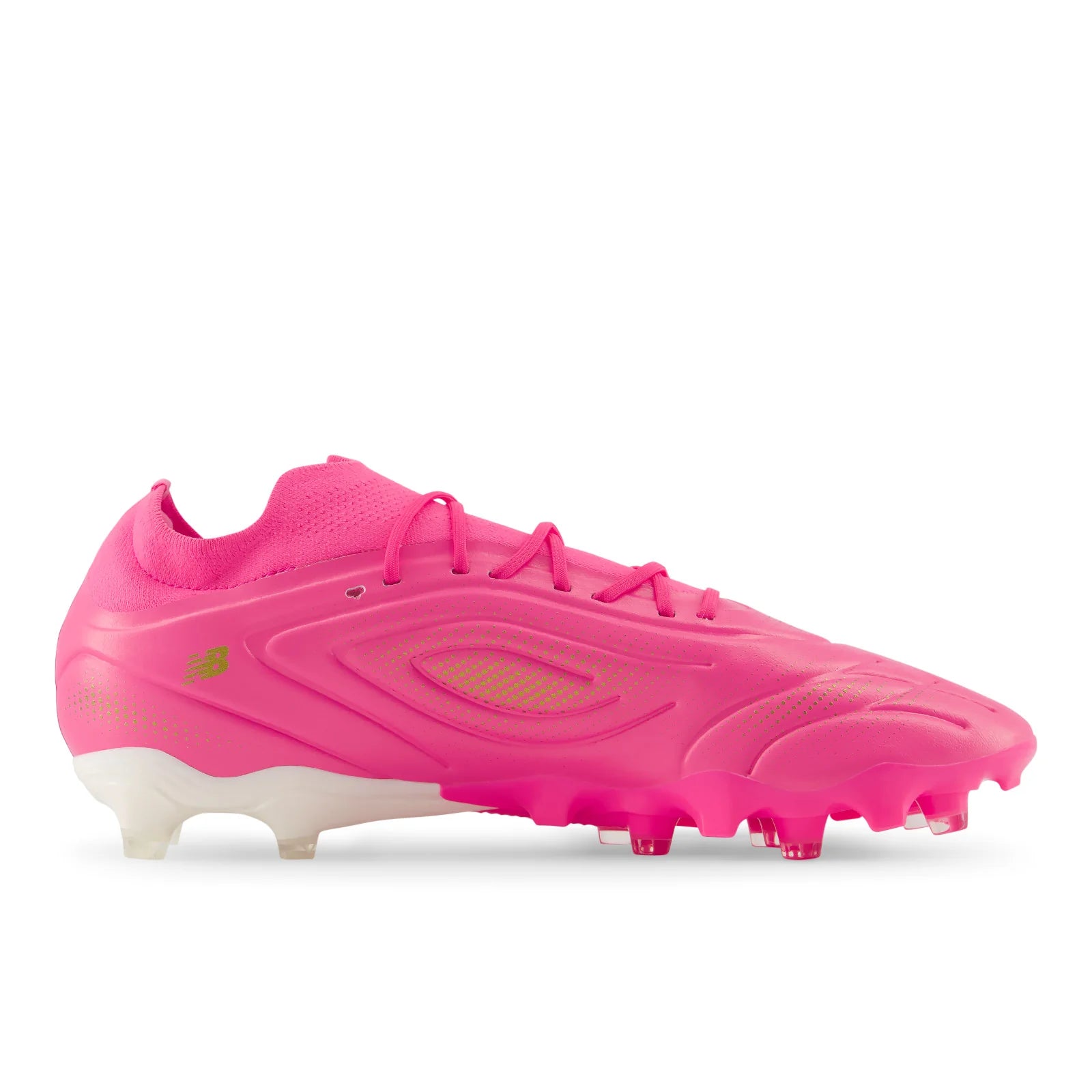 New Balance Tekela Team Low Laced V5 FG Firm Ground Mens Soccer Cleats Pink Heat