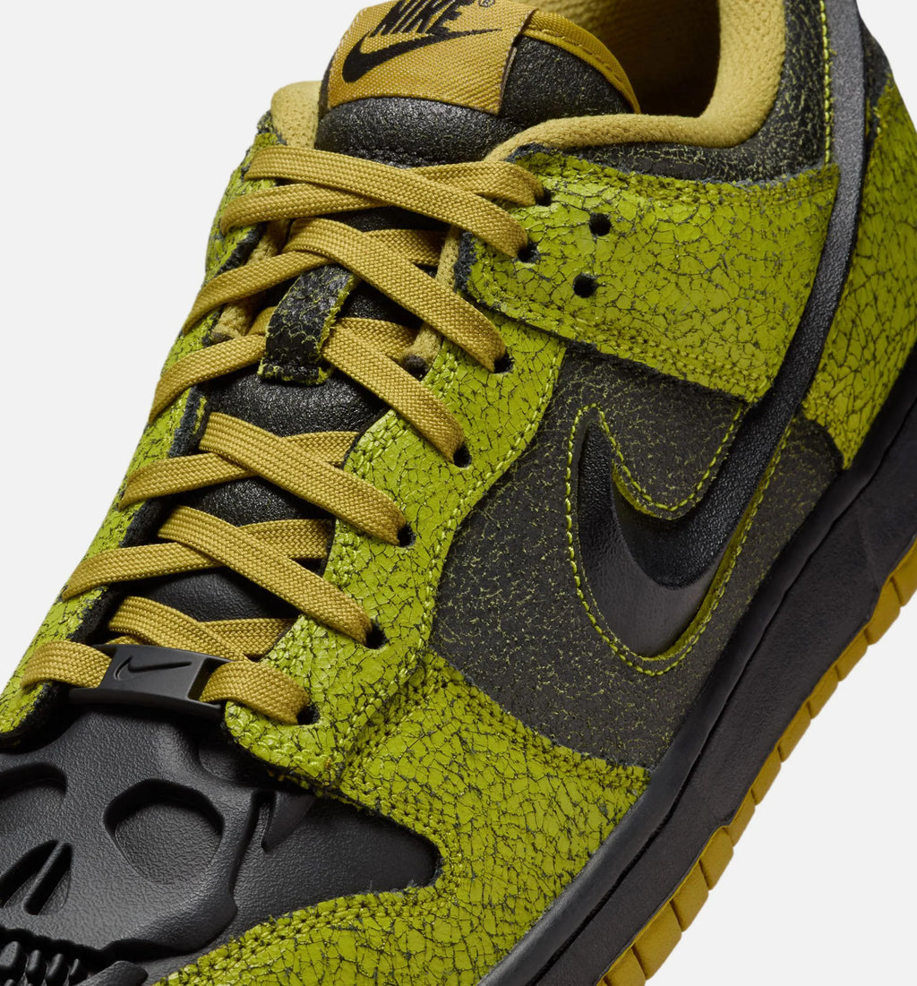 Dunk Low Halloween Skull Mens Lifestyle Shoe Bright Cactus Black Green Curry