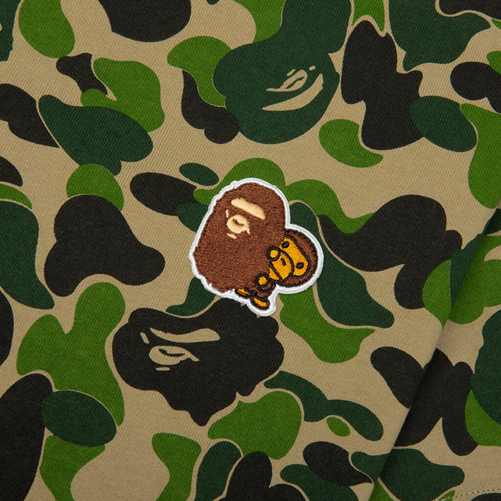Kids ABC Camo Ape Milo One Point Tee Green