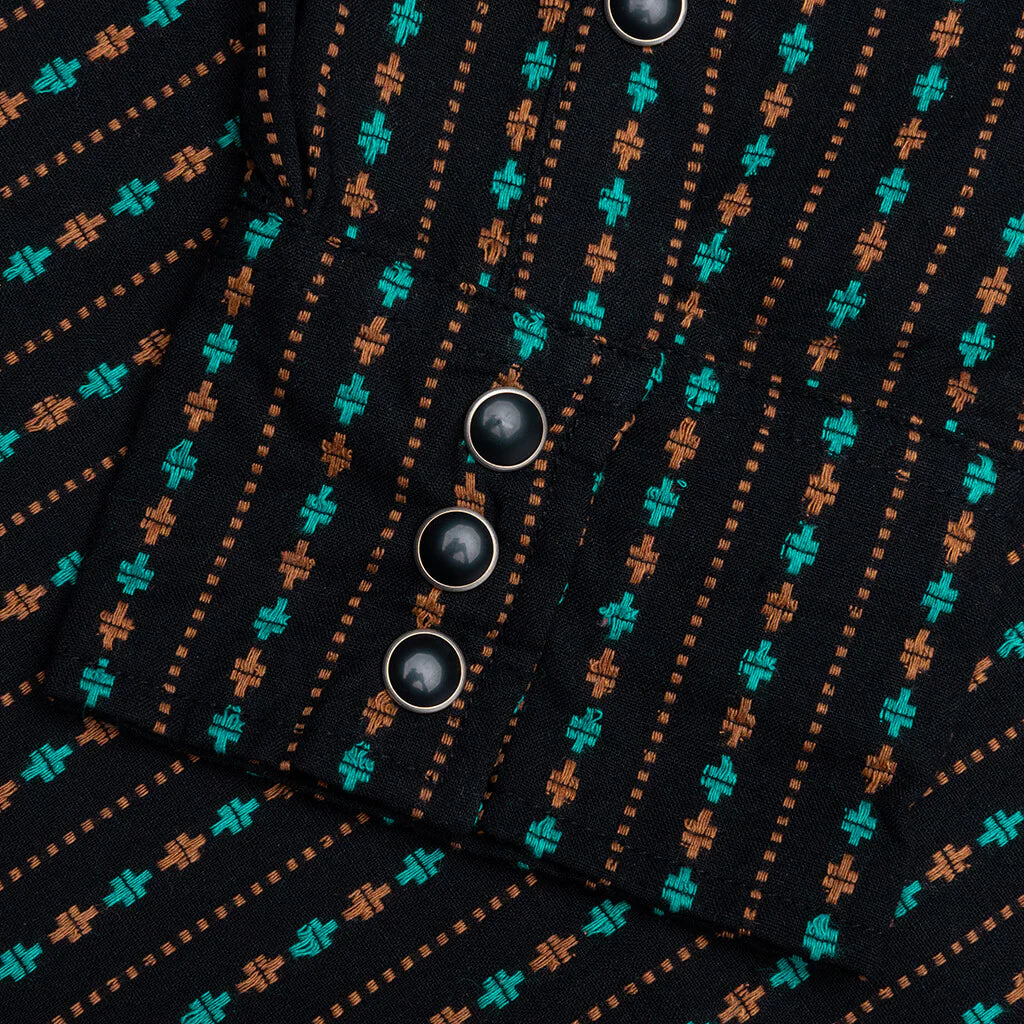 Tribute Western Button Up Black