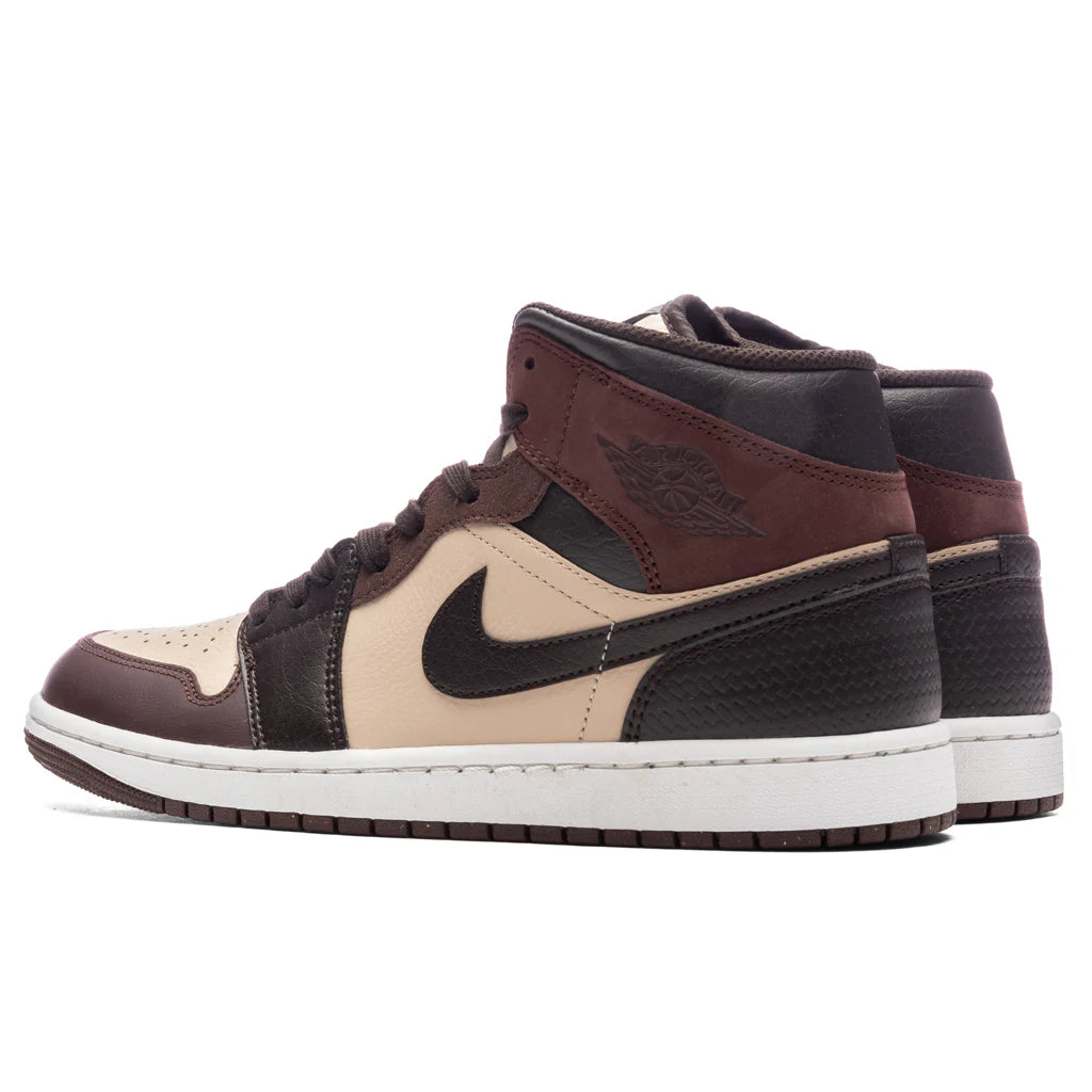 Air Jordan 1 Mid SE Velvet Brown Earth Sanddrift