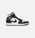 Air Jordan 1 Mid Split Womens Lifestyle Shoe Black White