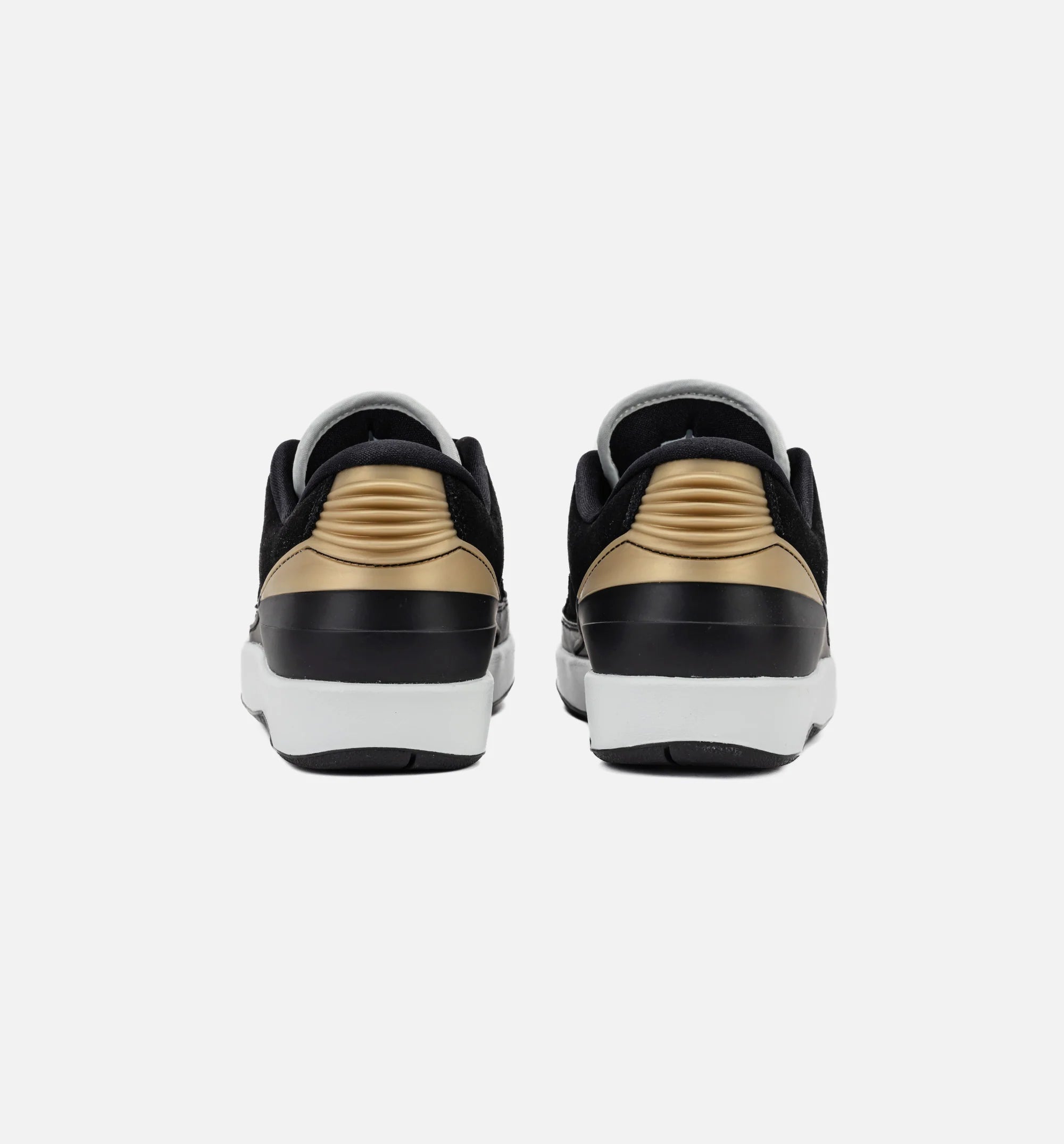 Air Jordan 2 Retro Low Black Varsity Red Womens Lifestyle Shoe Black Varsity Red Metallic Gold Off White