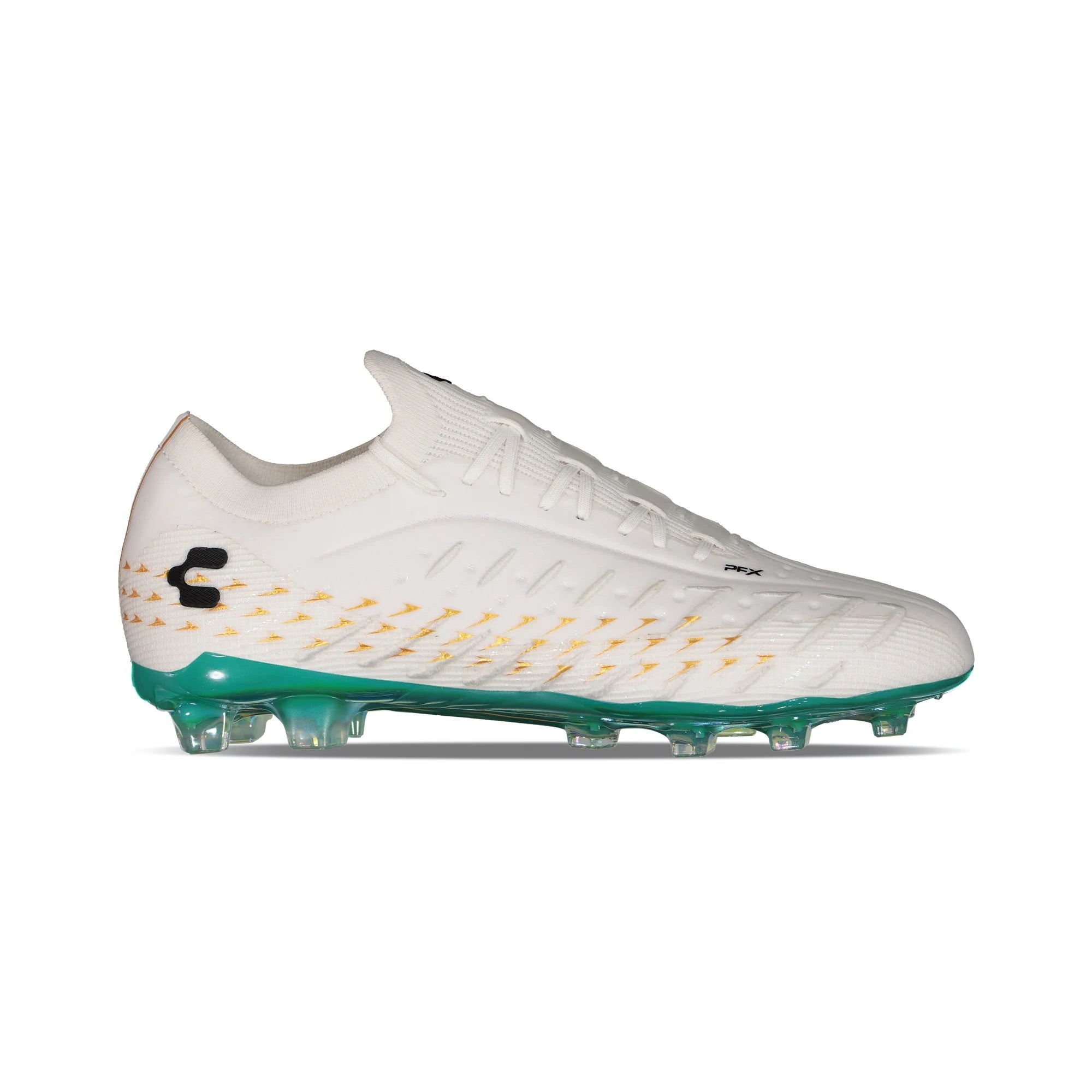 Charly Zinetik Firm Ground White Aqua