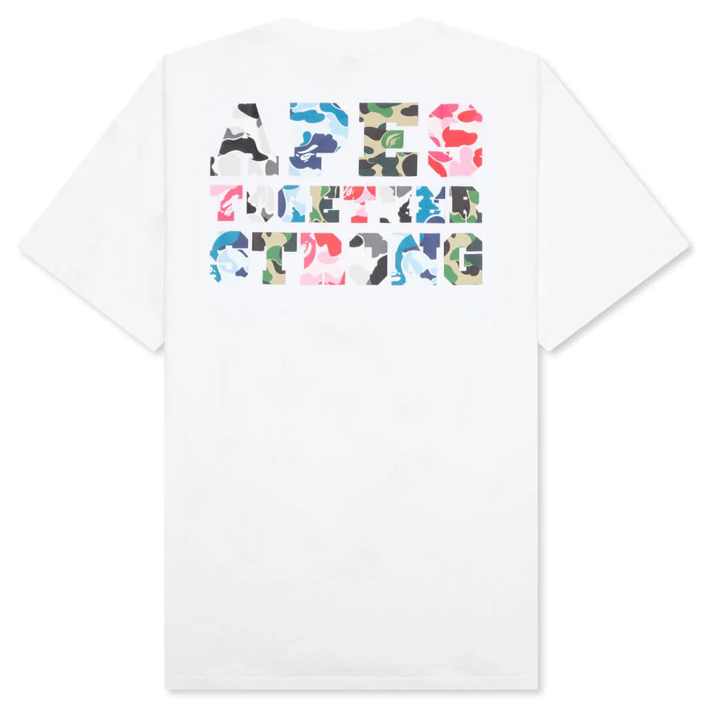 ABC Camo Crazy College ATS Tee White