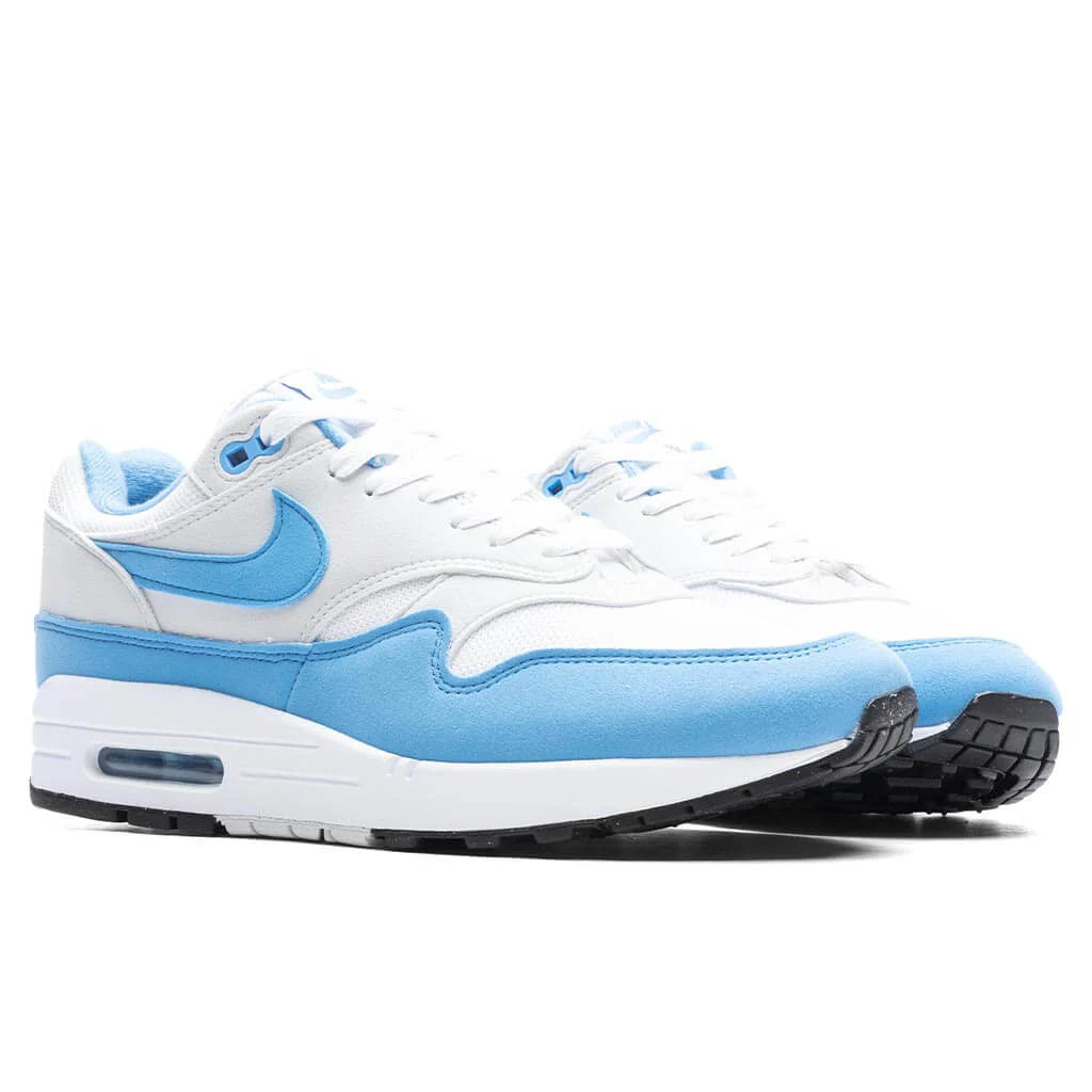 Air Max 1 White University Blue Photon Dust