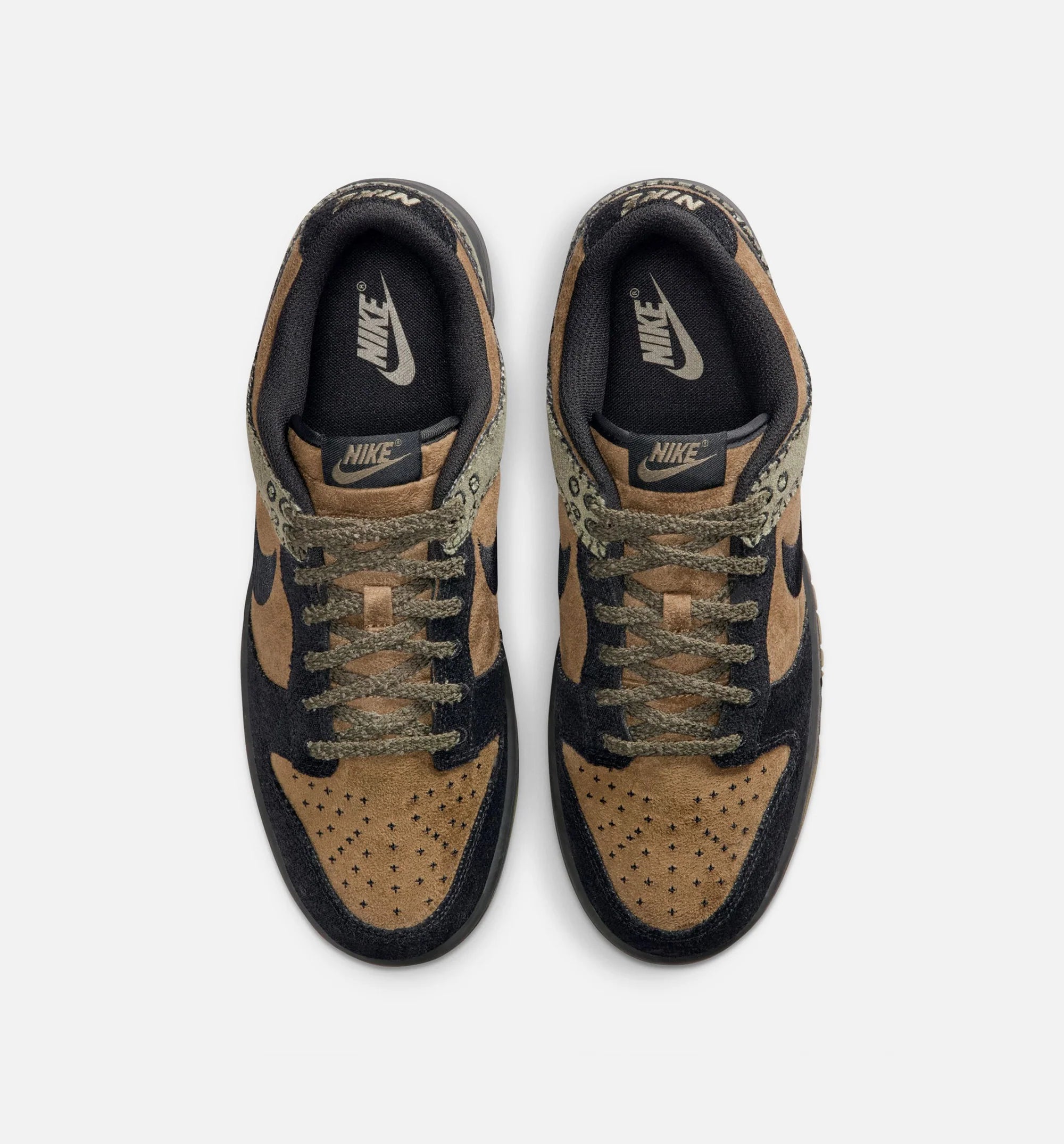 Dunk Low Retro Camo Olive Mens Lifestyle Shoe Brown Kelp Black Medium Olive
