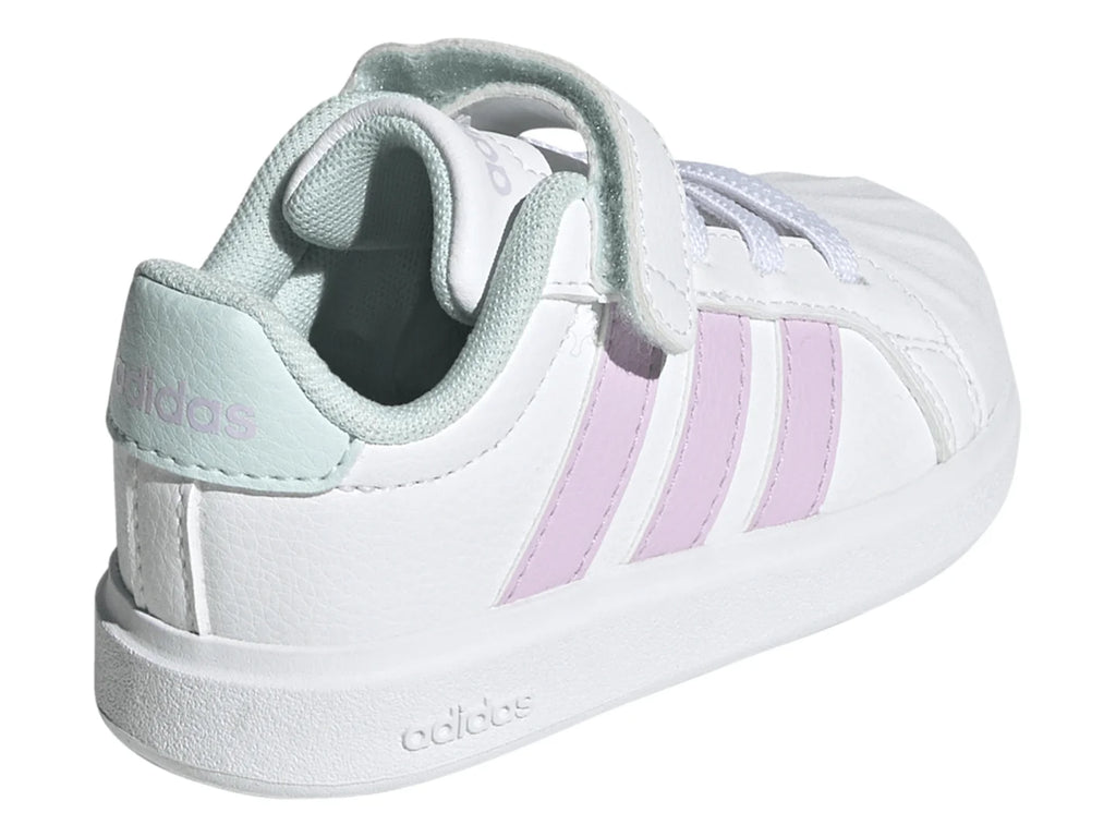 Tenis Adidas Streettalk Blanco Lila y Menta para Niña
