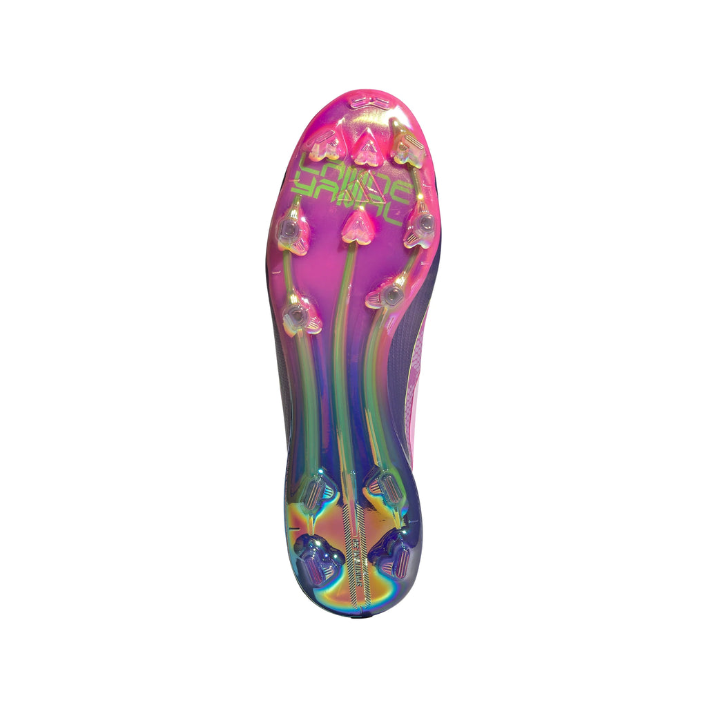 adidas F50 LEAGUE Laceless FG Mens Soccer Cleats Purple White Lemon
