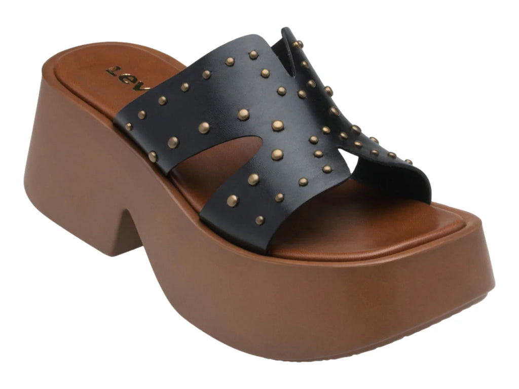 Sandalias Plataforma Levis Negras para Mujer