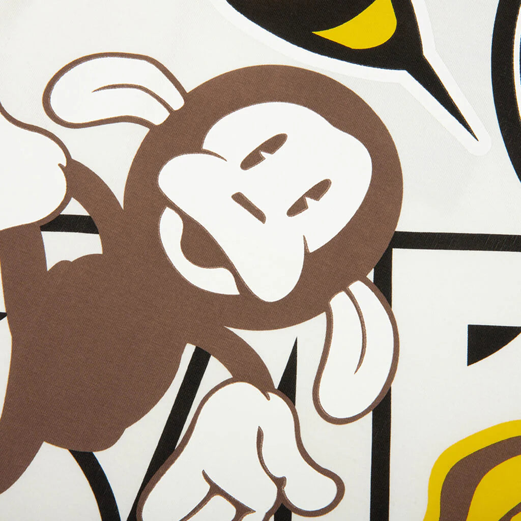 Kids Bape Milo Assorted Print Tee White