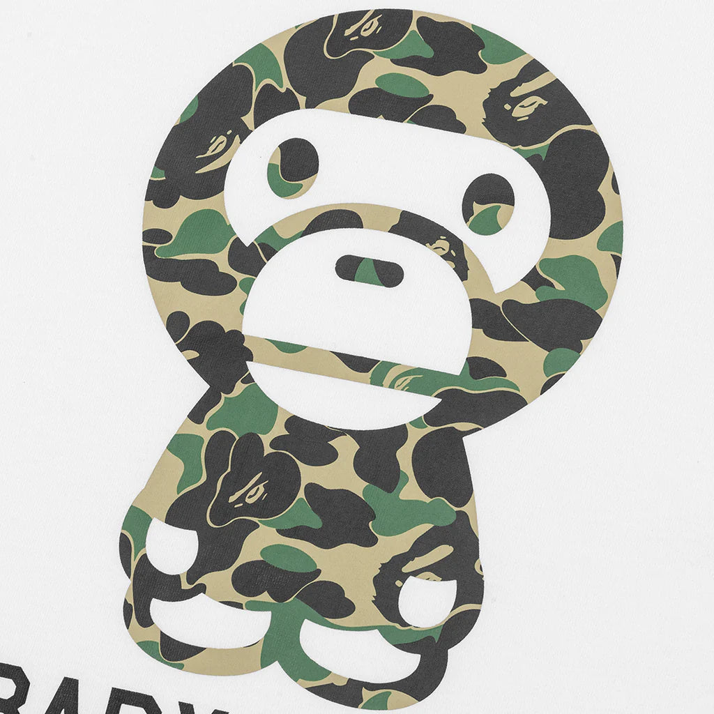Abc Camo Baby Milo Tee White Green