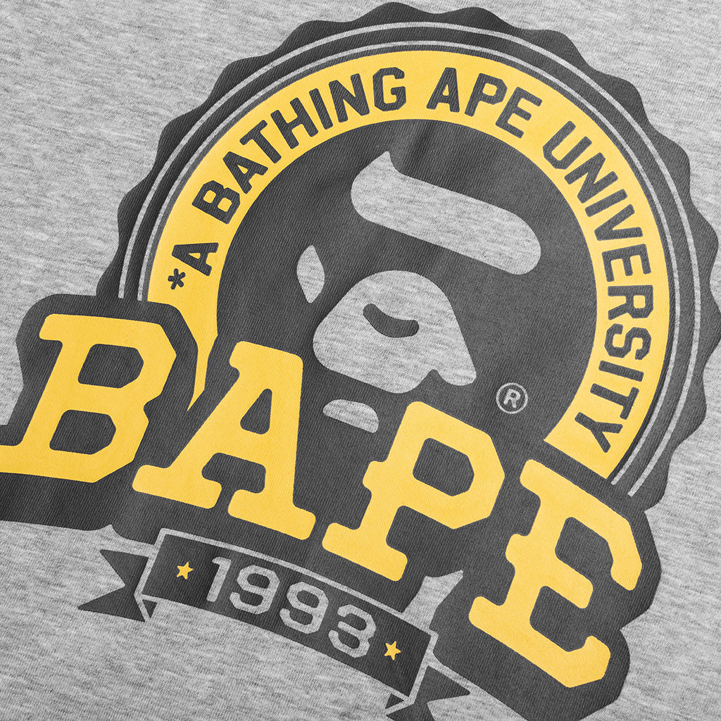 Kids Bape Emblem Tee Gray