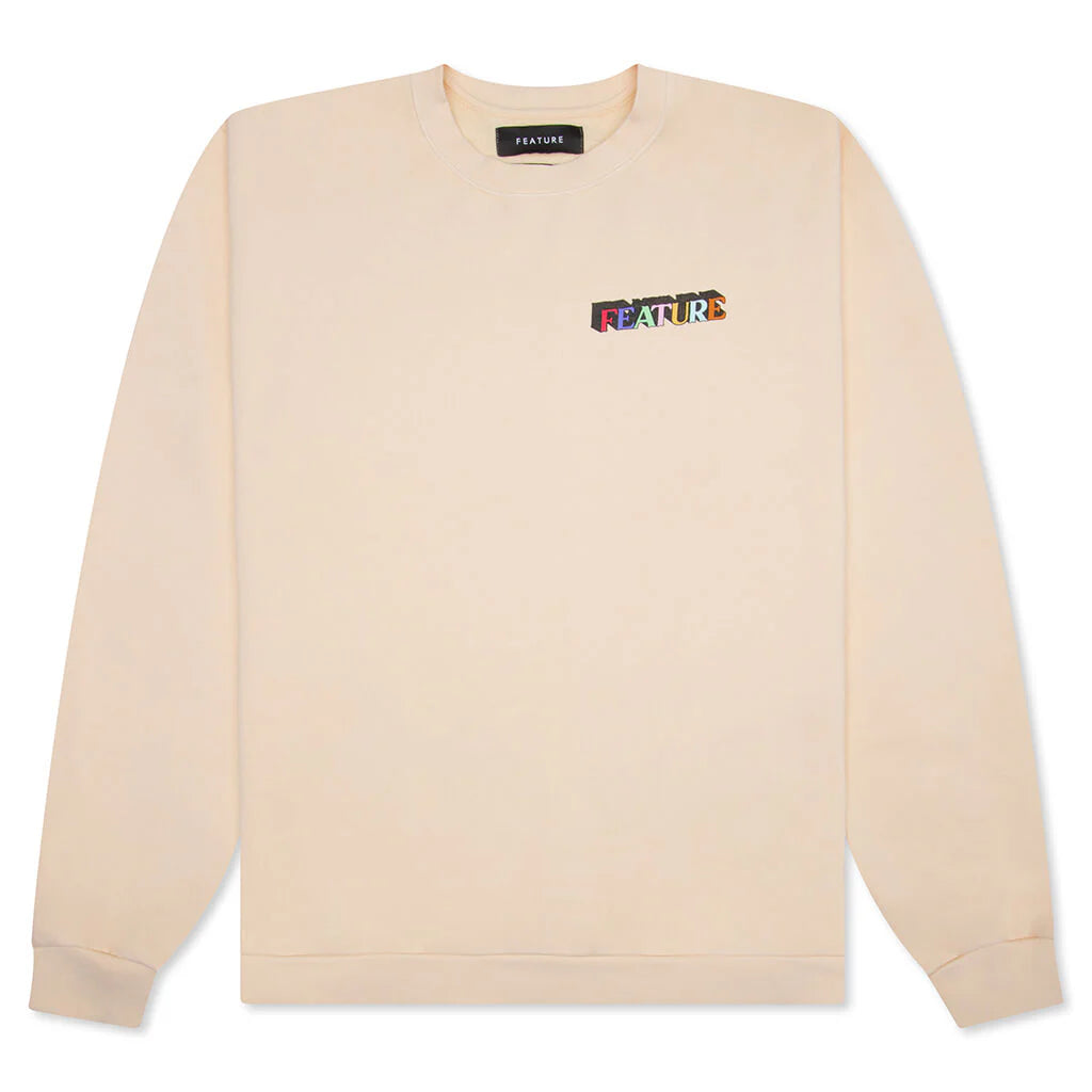 Multi ATG Crewneck Almond Oil