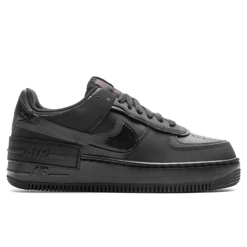 Womens Air Force 1 Shadow Black Anthracite Velvet Brown