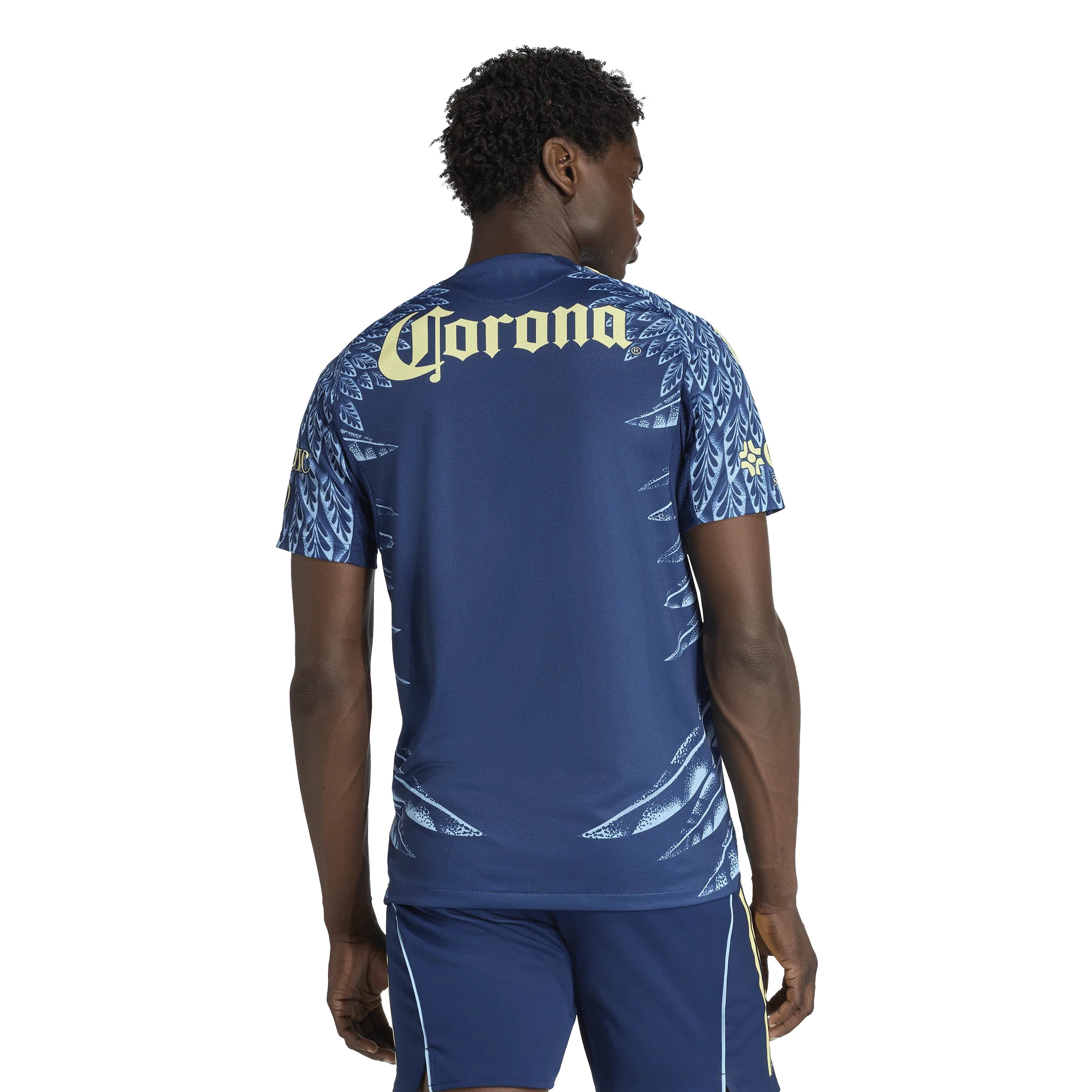 adidas Club América Mens Away Authentic Soccer Jersey 25 26 Blue