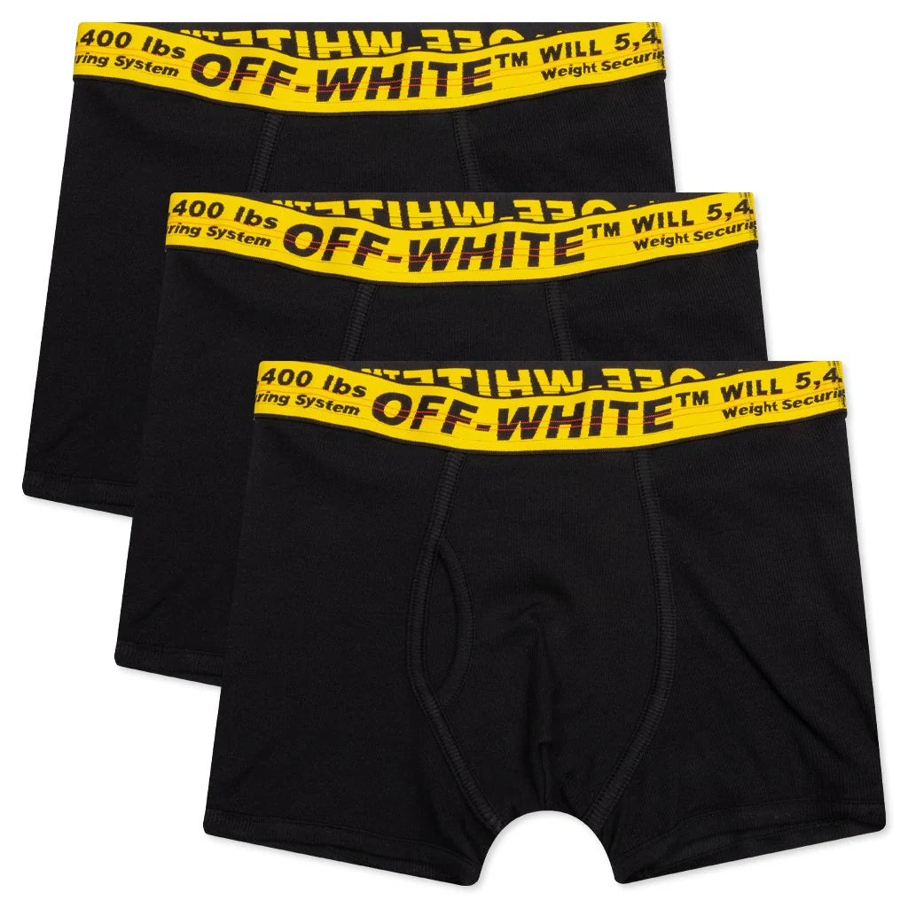 Tripack Classic Industrial Boxer Black Yellow