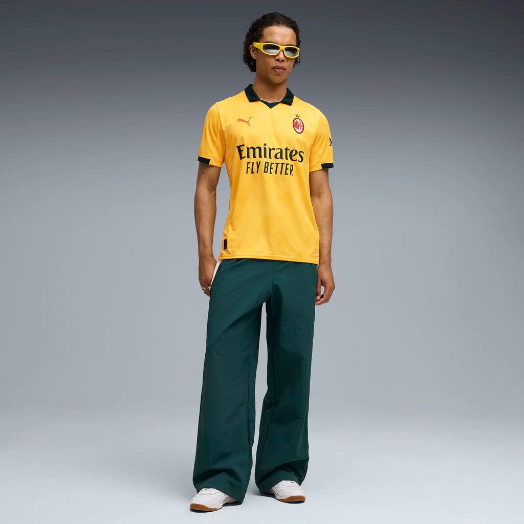 PUMA Mens AC Milan Third Jersey 25 Yellow