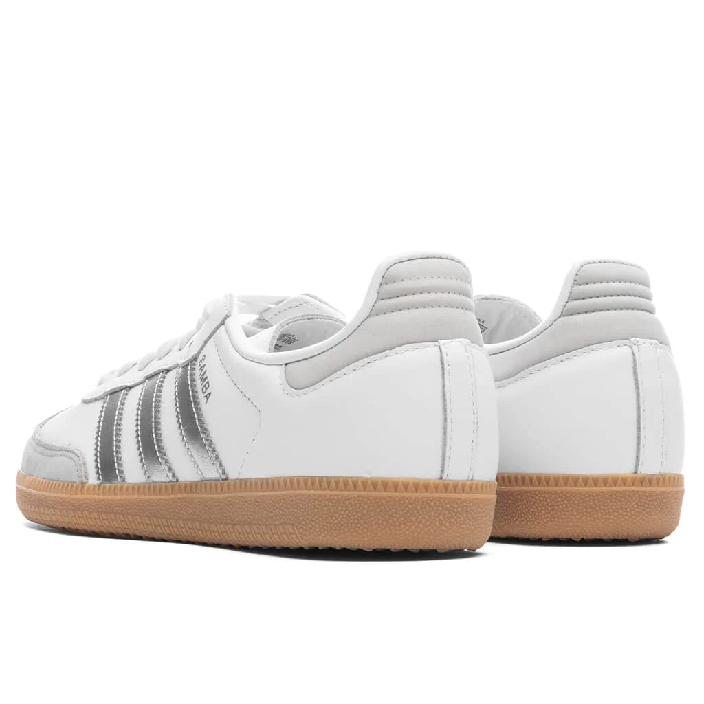 Womens Samba OG Footwear White Silver Metallic Grey One