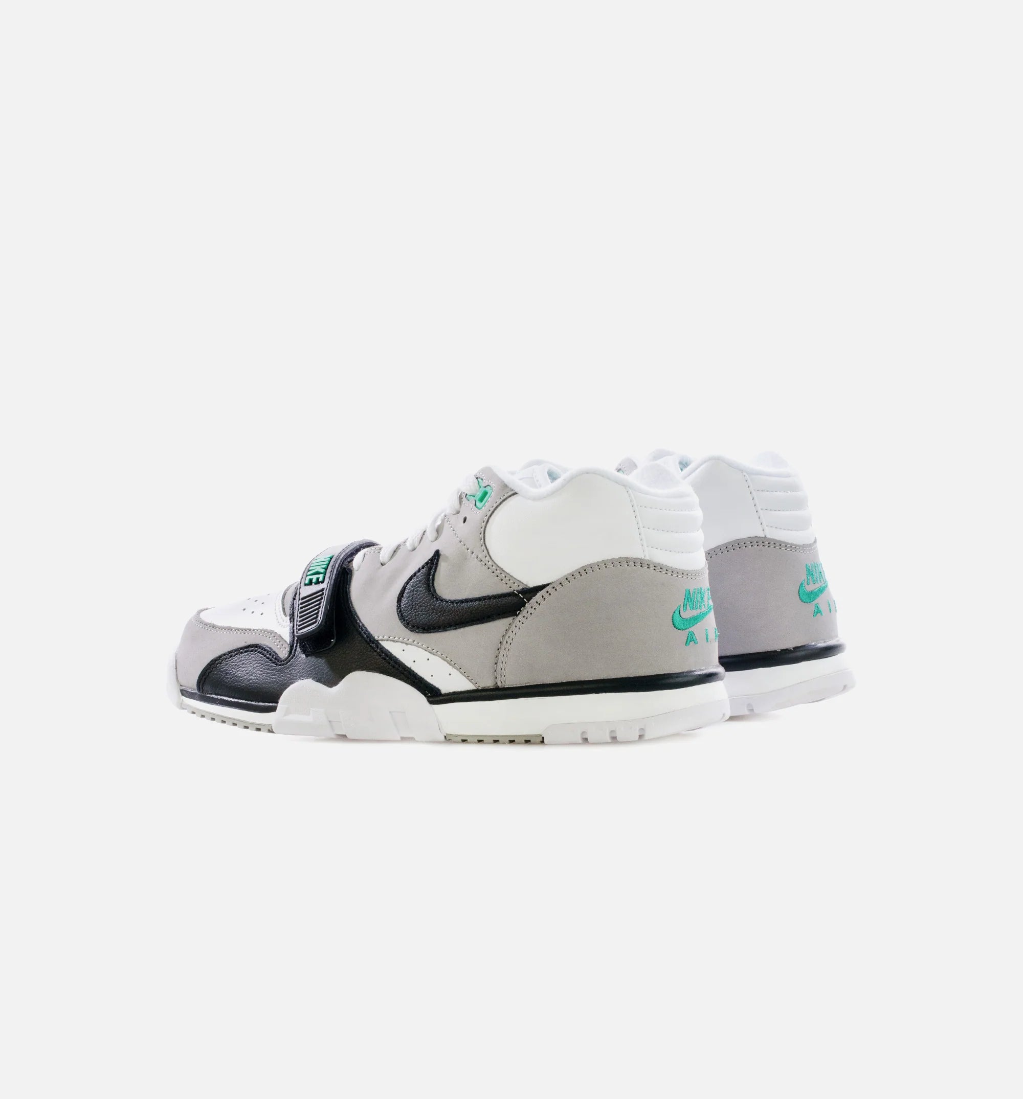 Air Trainer 1 Mid Chlorophyll Mens Lifestyle Shoe White Black Medium Grey