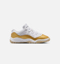 Air Jordan 11 Retro Low Mothers Day Preschool Lifestyle Shoe White Metallic Gold Team Gold Free Shipping