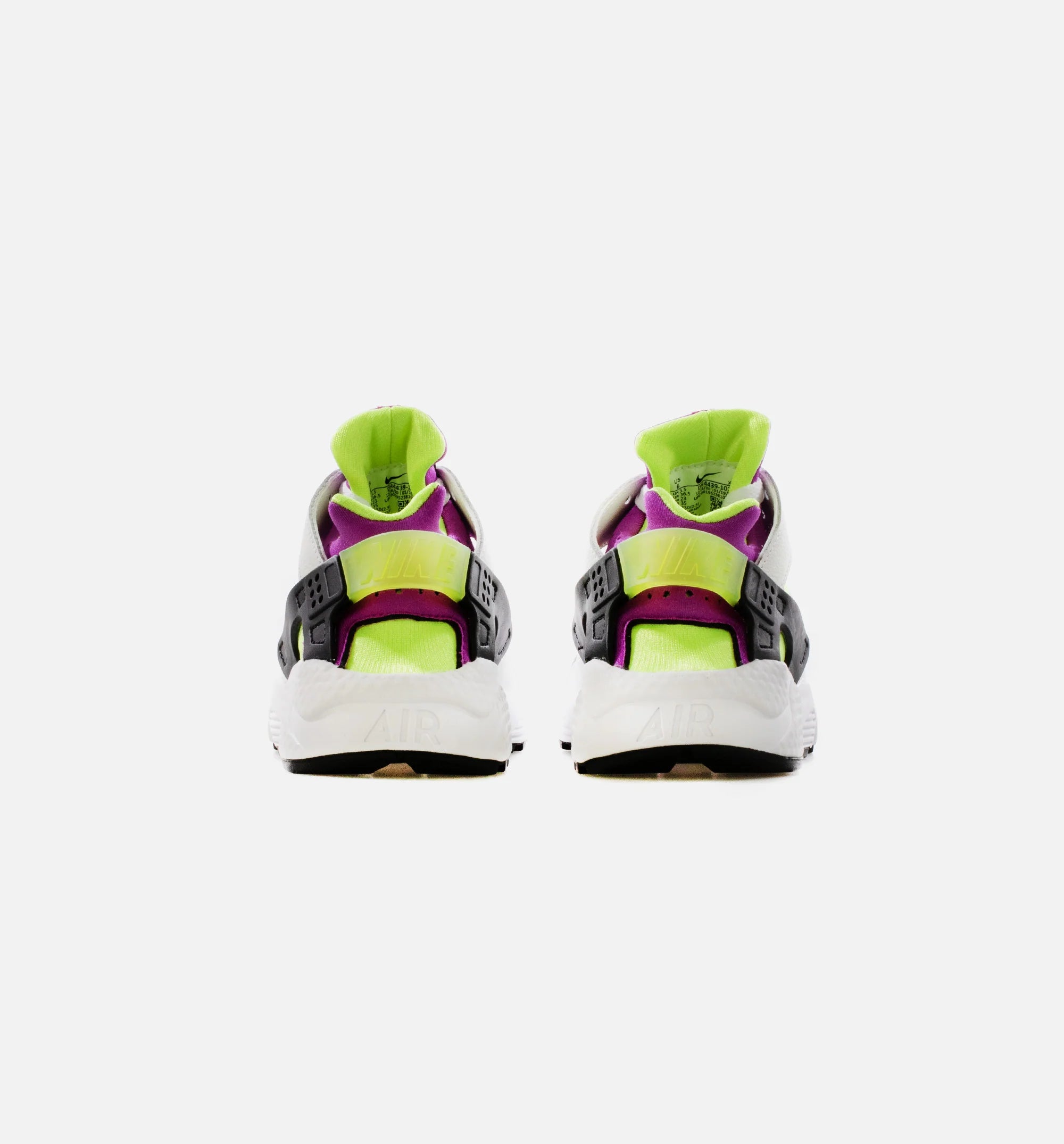 Air Huarache Womens Running Shoe White Magenta Black Neon Yellow