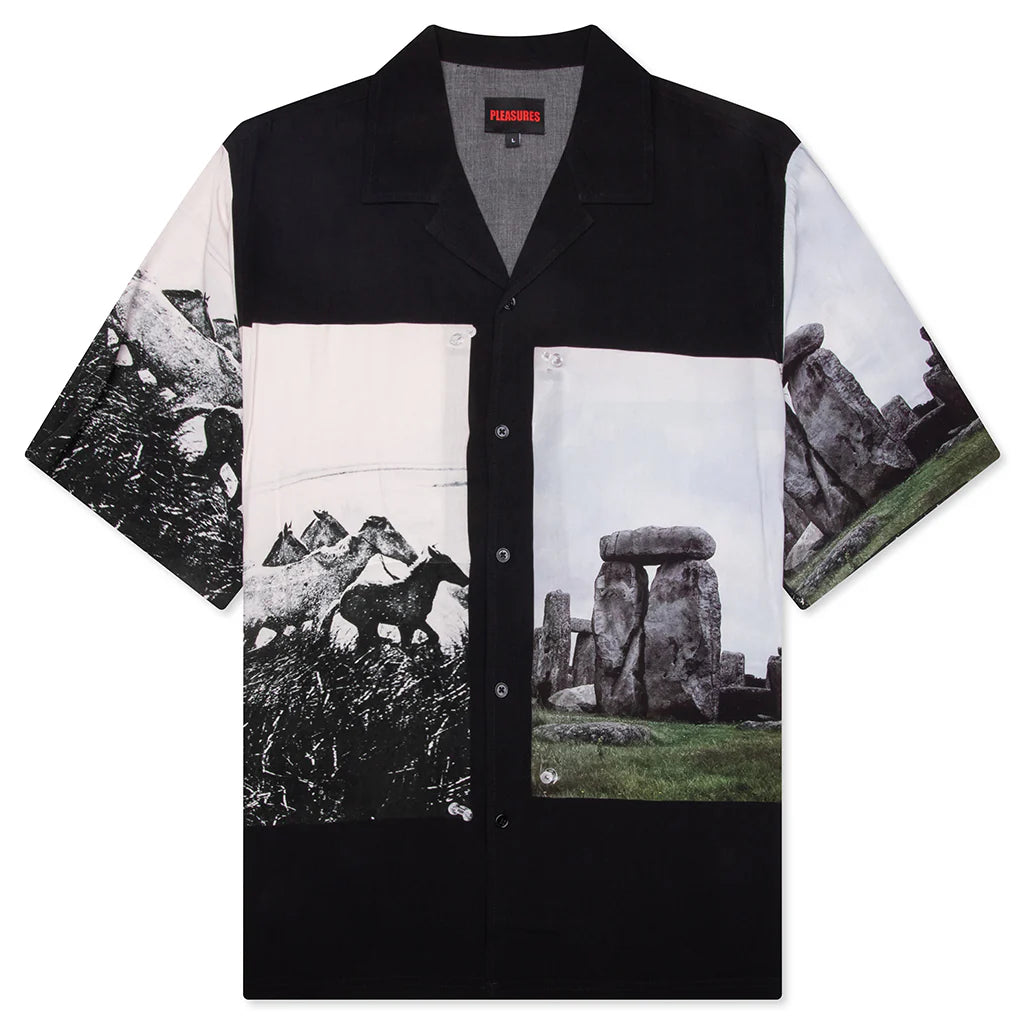 Stone Horse Button Down Black