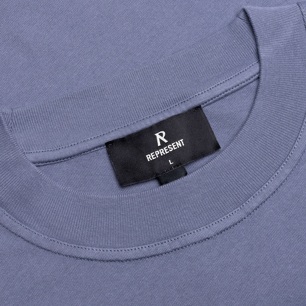 Owners Club Script T Shirt Dusty Blue