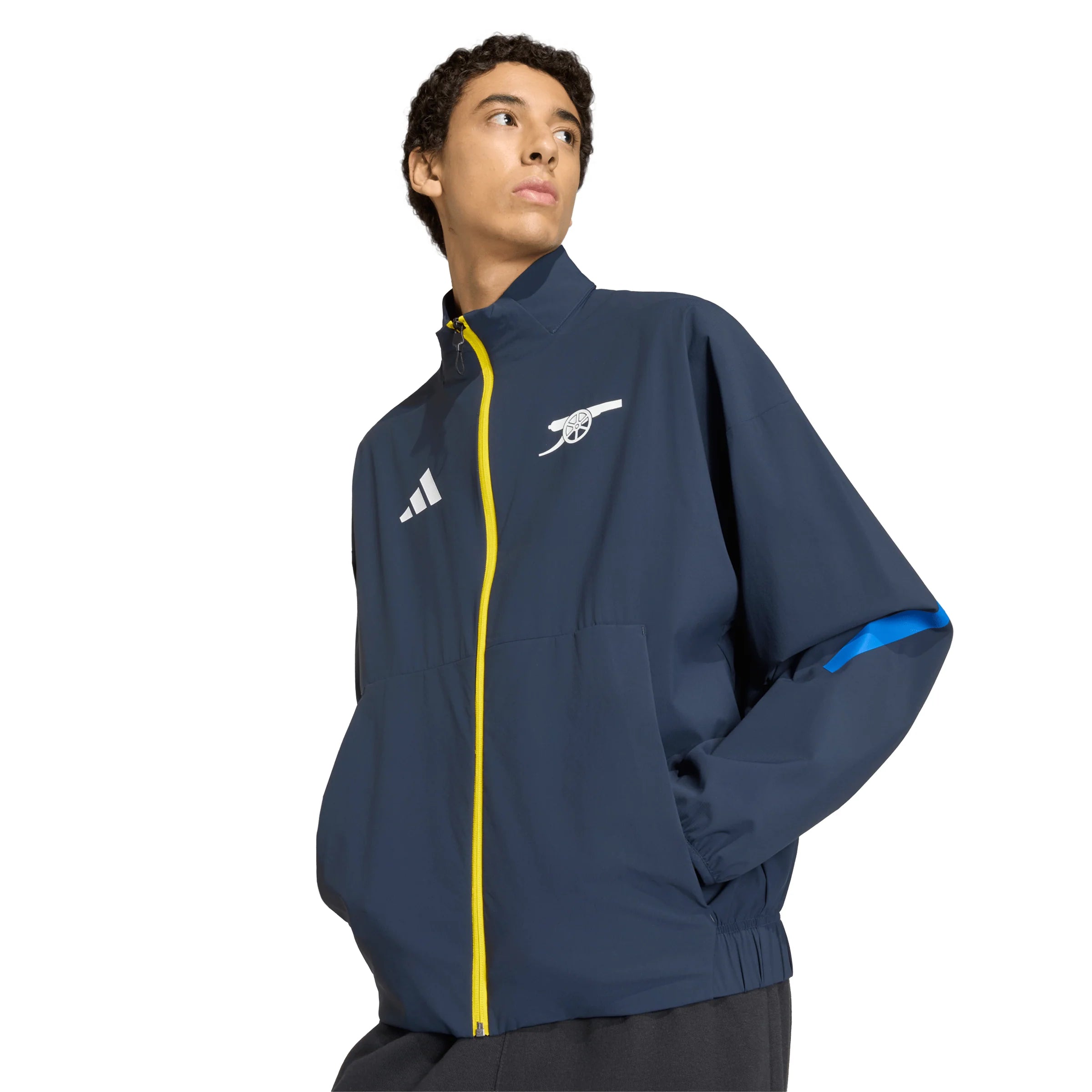 adidas Arsenal FC ZNE Anthem Mens Soccer Jacket Night Navy