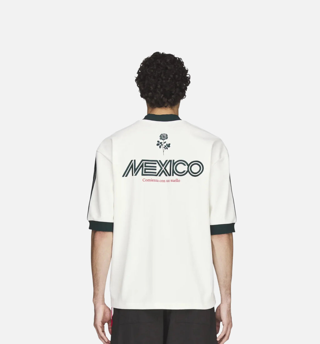 Chavarria Soccer Mens Short Sleeve Shirt Off White