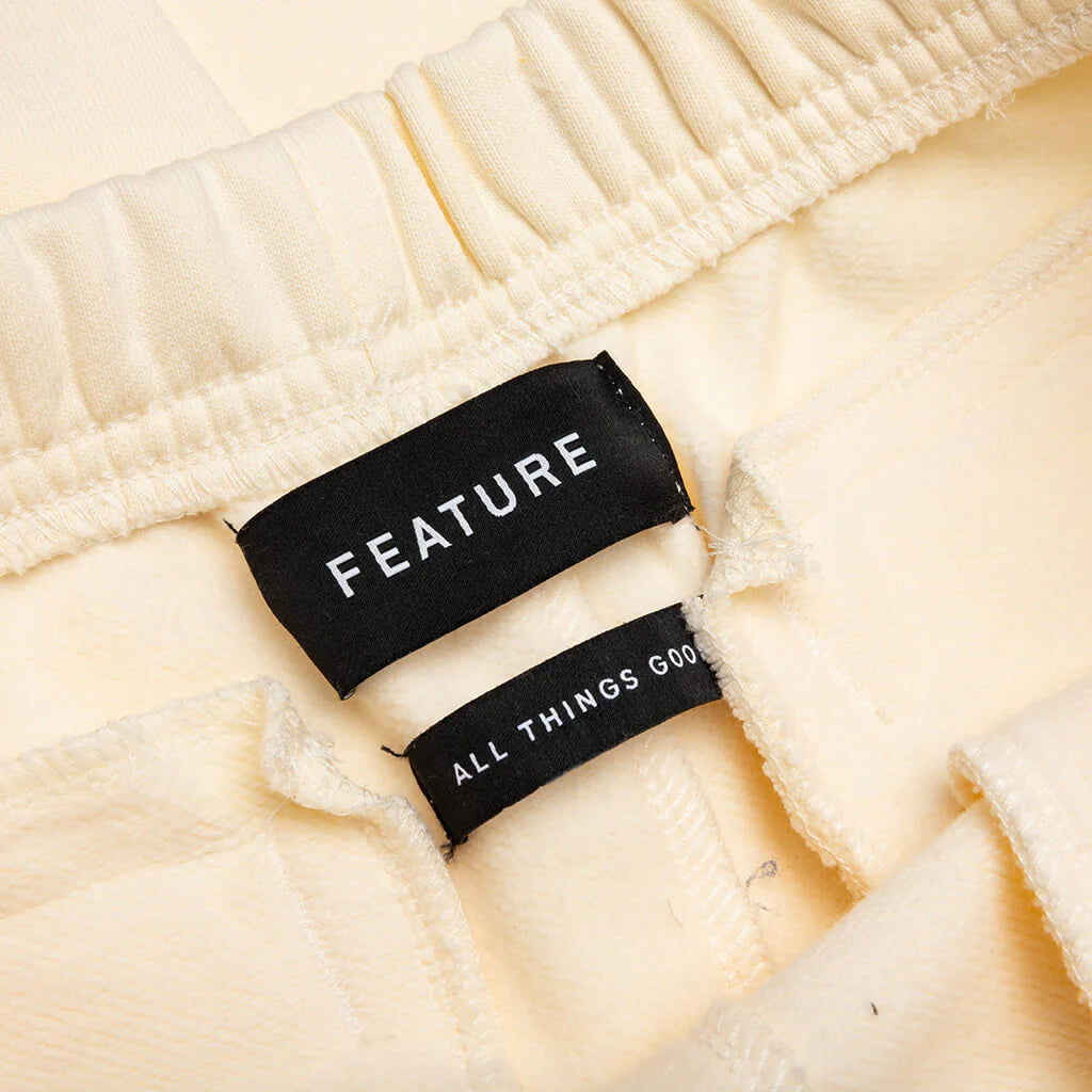 Academy Sweatpant Cannoli Cream Gold Flame
